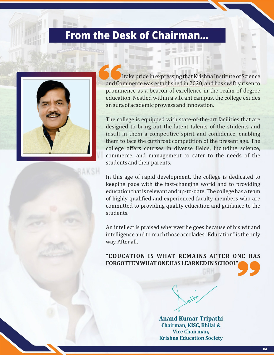 Chairman Message